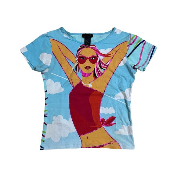 Custo Barcelona Y2K Beach Girl Top - Picture 2 of 5